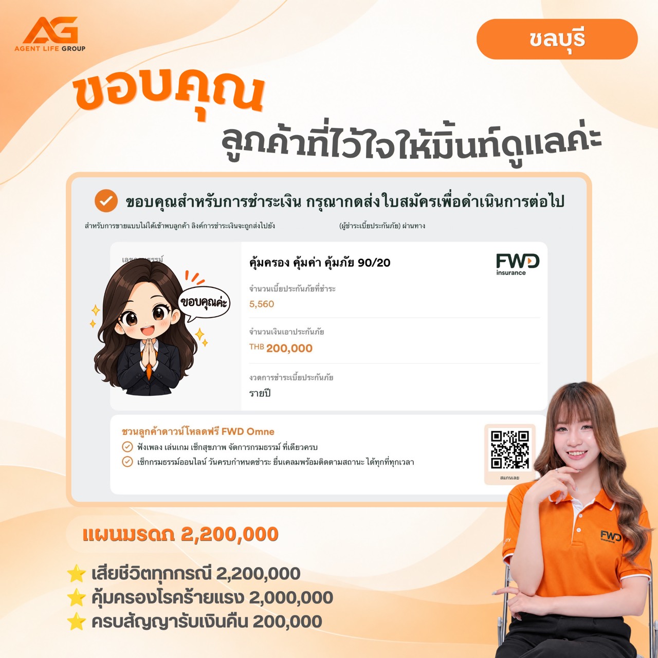 ขอบคุณลูกค้าจาก จ.ชลบุรี