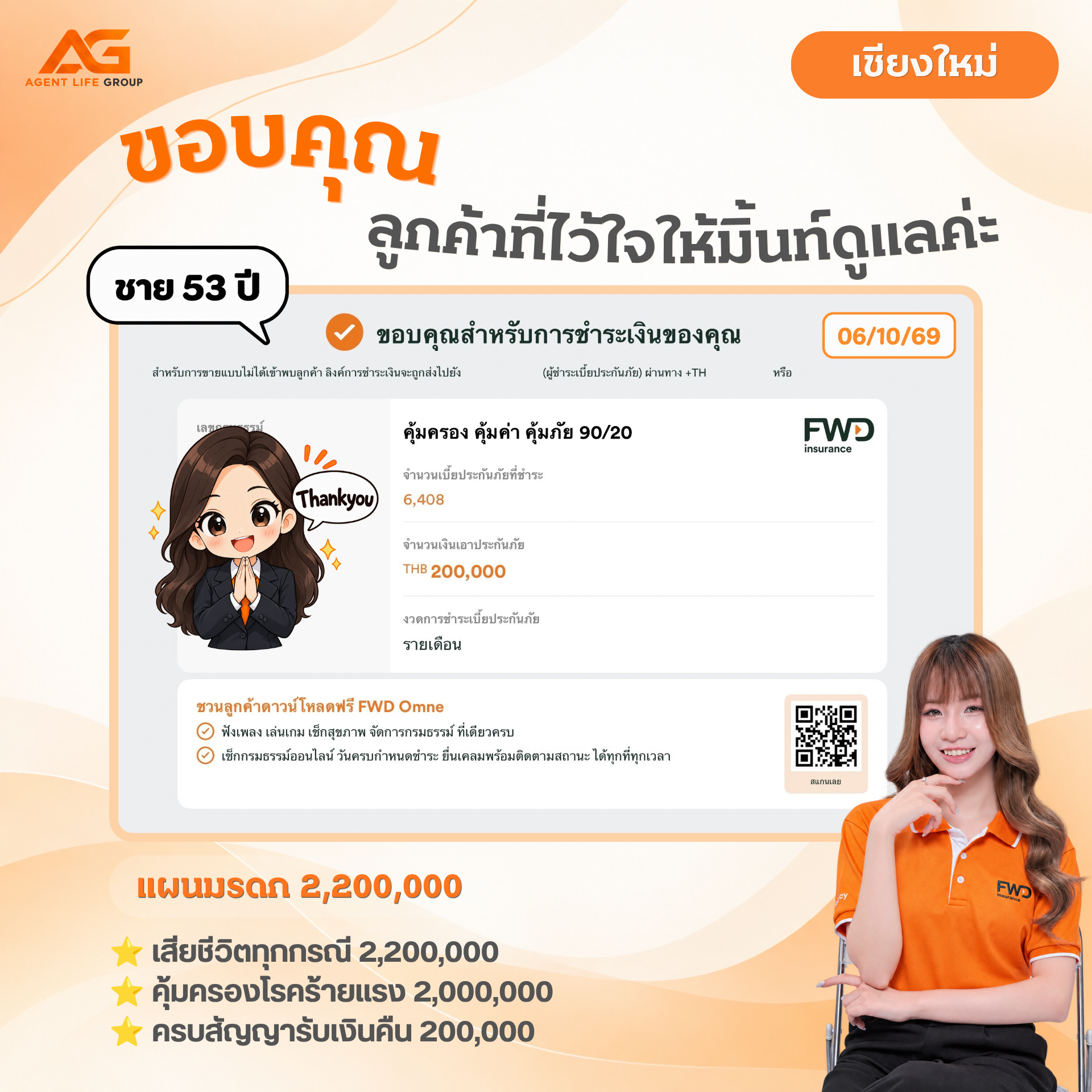 ขอบคุณลูกค้าจาก จ.เชียงใหม่