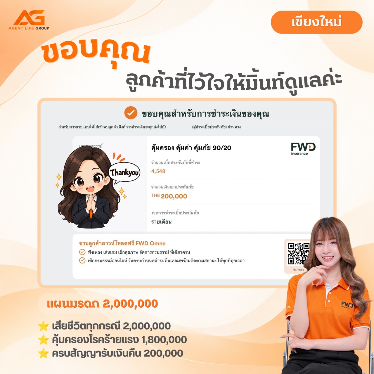 ขอบคุณลูกค้าจาก จ.เชียงใหม่