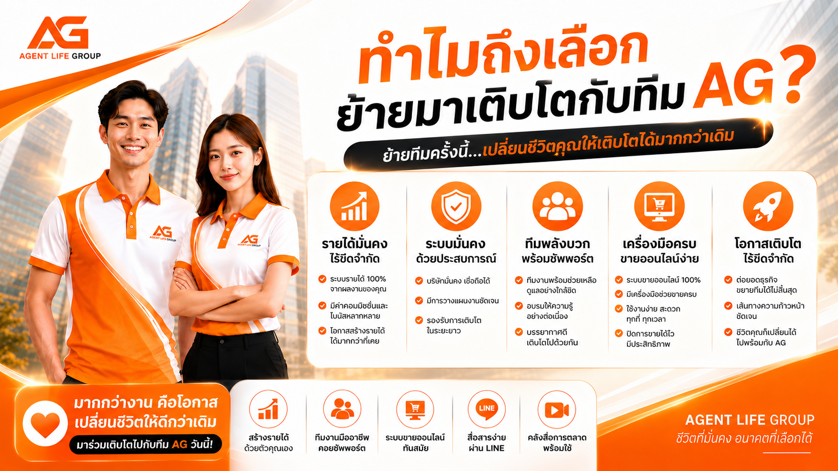 รีวิวจากตัวแทนต่างค่าย ทำไมถึงเลือกย้ายมาเติบโตกับทีม AG?